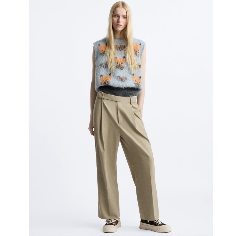 Zara JACQUARD KNIT VEST X HARRY LAMBERT Size XL - Picture 2 of 14